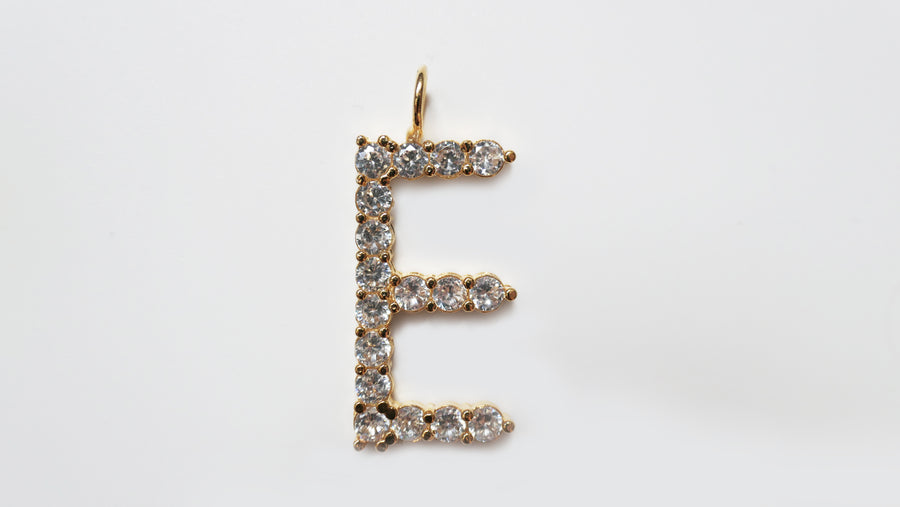 Letter 'E' - Gold